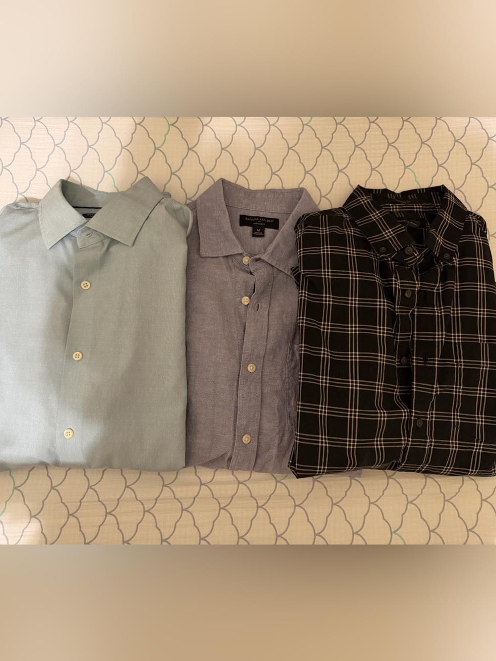 Banana Republic Men's Button-Down Shirts- Bundle of 3